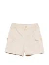 Balmain Button Cargo Shorts In Blue