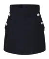 Balmain Button-detail High-waisted Miniskirt In Black