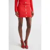 Balmain Knee-length Mini Skirt In Bright Red
