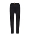 Balmain Button-detail Slim-fit Trousers In Black