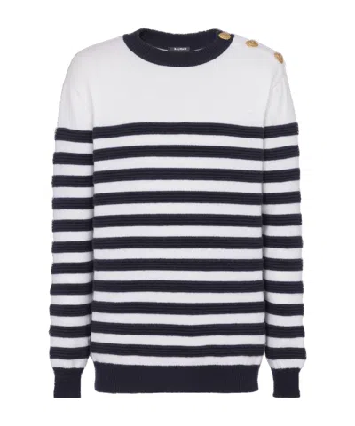 BALMAIN BALMAIN STRIPED JUMPER