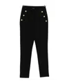 Balmain Viscose Blend Milan Stich Pants In Black