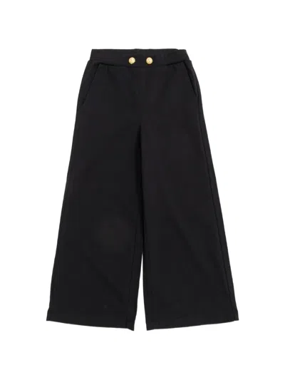 Balmain Kids' Button-detail Trousers In Black