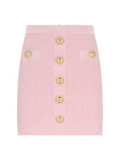 Balmain Button Detailed High In Pink