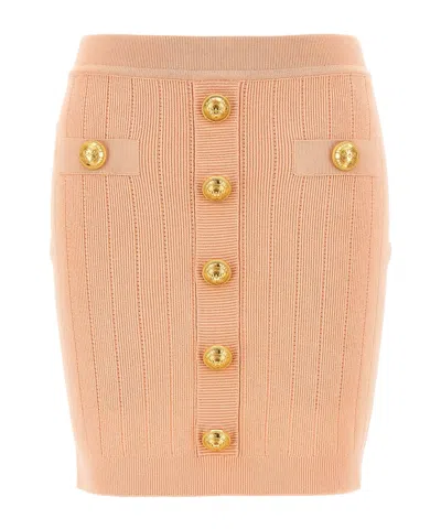 BALMAIN BALMAIN BUTTON DETAILED HIGH-RISE MINI SKIRT