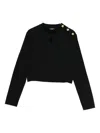 Balmain Button-detailing Top In Black
