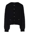 Balmain Button-embellished Cardigan In Black