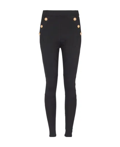 BALMAIN BALMAIN 6 BUTTONS KNIT LEGGINGS