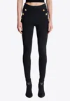 Balmain Button Embellished Leggings