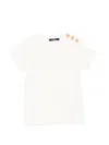 Balmain Button-embellished T-shirt In Neutral
