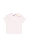 Balmain Button-embellished T-shirt In Pink