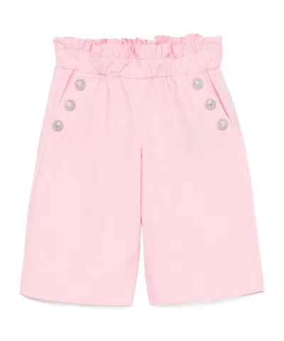 BALMAIN BALMAIN KIDS BUTTON-EMBELLISHED RUFFLED TROUSERS