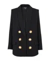 Balmain Button-fastening Double-breasted Jacket In Black