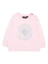 Balmain Button Graphic Sweatshirt In Pink