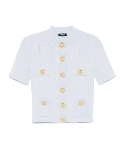 BALMAIN BALMAIN 4-POCKET KNITTED CARDIGAN