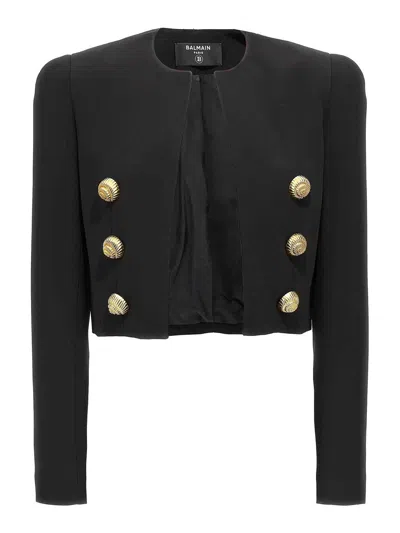 Balmain Button Short Jacket