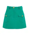 Balmain Button Skirt In Green