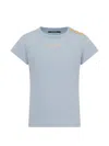 Balmain Button T-shirt In Blue