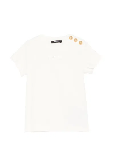 BALMAIN BUTTON T-SHIRT