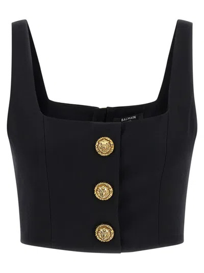 BALMAIN BUTTON TOP