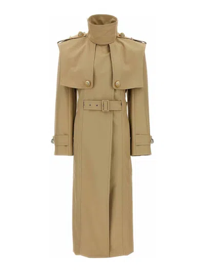 Balmain Button Trench Coat