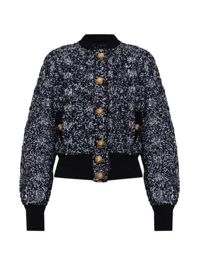 BALMAIN BUTTON TWEED JACKET