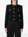 Balmain Button-embellished Cardigan In Black