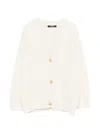 Balmain Button-up Cardigan In Neutral