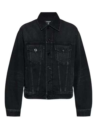 BALMAIN BUTTON-UP DENIM JACKET