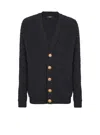 Balmain Buttoned Cardigan In Black