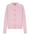 Balmain Buttoned Cardigan In Pink