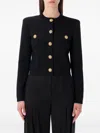 Balmain Button-embellished Cardigan In Black