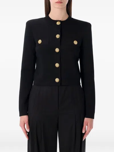 BALMAIN BALMAIN BUTTONED CREWNECK CARDIGAN
