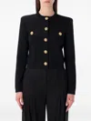 Balmain Button-embellished Cardigan In Black