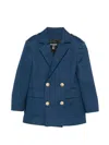 Balmain Buttoned Double-breasted Blazer In Blue