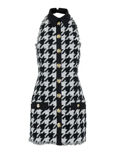 Balmain Sleeveless Dress In Black