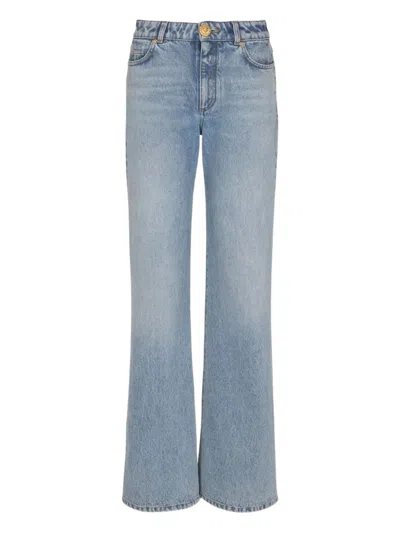 Balmain Buttoned Jeans In Blue