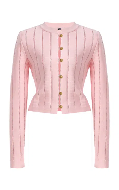 BALMAIN BALMAIN BUTTONED KNIT CARDIGAN