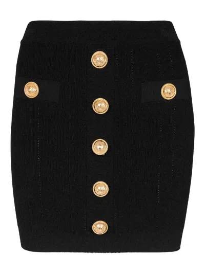 Balmain Minifalda - Negro