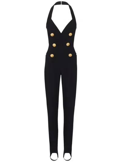 BALMAIN BALMAIN BUTTONED LONG JUMPSUIT