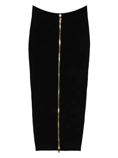 BALMAIN BALMAIN BUTTONED LONG SKIRT