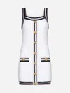 BALMAIN MONOGRAM KNIT MINI DRESS