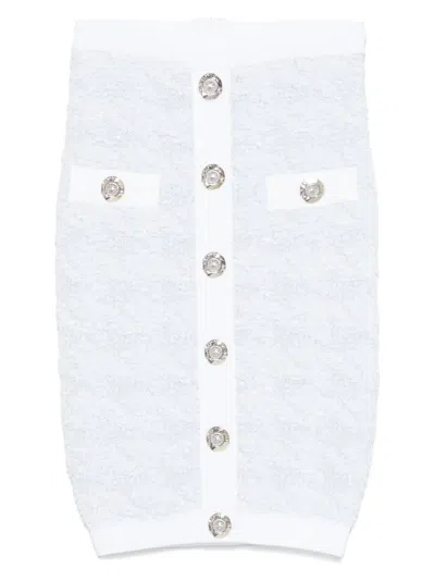 BALMAIN BUTTONED MIDI SKIRT