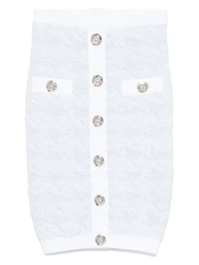BALMAIN BUTTONED MIDI SKIRT