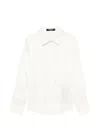 Balmain Buttoned Pattern Shirt In White