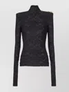 Balmain Buttoned Shoulder Sleeve Top