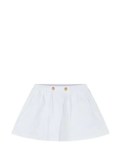 Balmain Buttoned Skirt In White