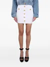 Balmain Buttoned Skirt In White