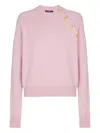 Balmain Short Sweater Clothing In Pink