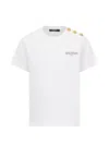 Balmain Buttoned T-shirt In White
